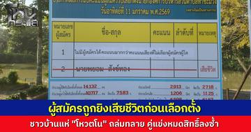 ชาวบ้านแห่ลงคะแนน “โหวตโน” ถล่มทลาย หลังกำนันยอง ผู้สมัคร นายก อบต.ท่าชะมวง ถูกยิงเสียชีวิตก่อนเลือกตั้ง เตรียมเลือกตั้งใหม่ "นายหำ" หมดสิทธิ์ลงซ้ำ