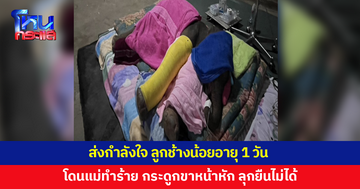 ส่งกำลังใจ! ลูกช้างน้อยอายุ 1 วัน โดนแม่ช้างทำร้าย กระดูกขาหน้าหัก