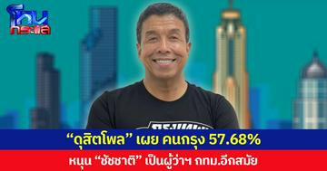 “ดุสิตโพล” เผย คนกรุง 57.68% หนุน “ชัชชาติ” เป็นผู้ว่าฯ กทม.อีกสมัย ส่วน สก. เลือกพรรคประชาชน