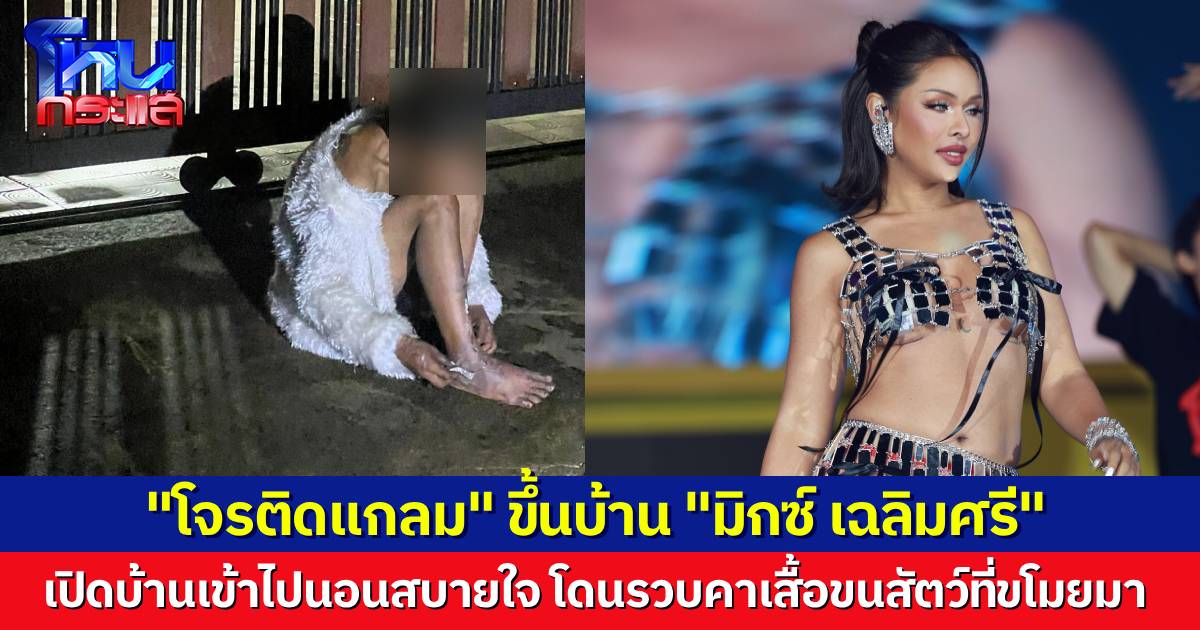 “โจรติดแกลม” ขึ้นบ้าน "มิกซ์ เฉลิมศรี" เดินเข้าบ้านนอนสบายใจ ขโมยเสื้อเฟอร์ขนสัตว์ เจ้าตัวโอด เรื่องแบบนี้มาเกิดแต่กับกู