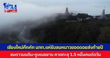 เชียงใหม่คึกคัก  นทท. แห่รับลมหนาวยอดดอยส่งท้ายปี  ชมดาวบนดิน-ดูเหมยขาบ คาดทะลุ 1.5 หมื่นคนต่อวัน