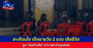 เศร้า..ตัวต่อหัวเสือ กว่า 60 ตัว รุมต่อยเด็ก 2 ขวบดับ พ่อเข้าไปช่วยลูก ถูกต่อรุมต่อยเจ็บด้วย