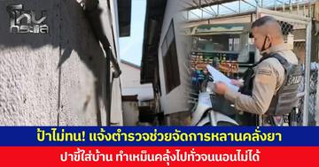 ป้าไม่ทน! แจ้งตำรวจช่วยจัดการหลานคลั่งยา ปาขี้ใส่บ้าน ทำเหม็นคลุ้งไปทั่วจนนอนไม่ได้