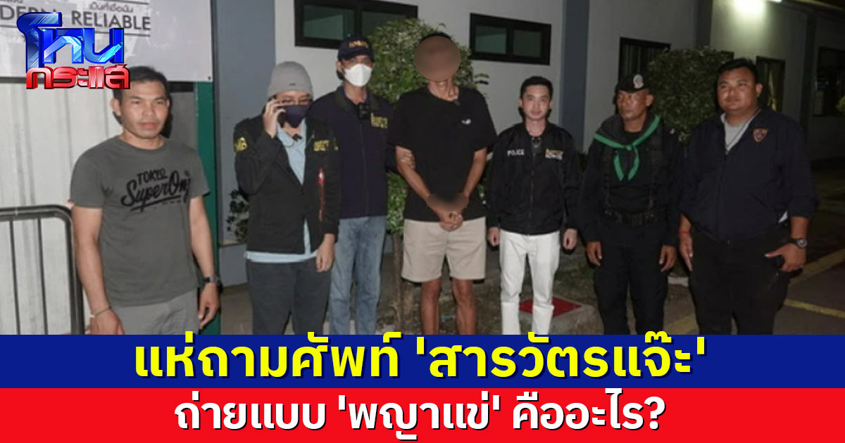 ไม่รู้คงนอนไม่หลับ! แห่ถามศัพท์ 'สารวัตรแจ๊ะ' ถ่ายแบบ 'พญาแข่' คืออะไร?