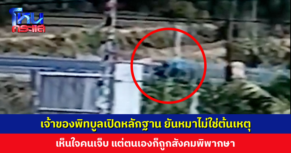 เจ้าของพิทบูลเปิดหลักฐาน ยันหมาไม่ใช่ต้นเหตุ เห็นใจคนเจ็บ แต่ตนเองก็ถูกสังคมพิพากษา
