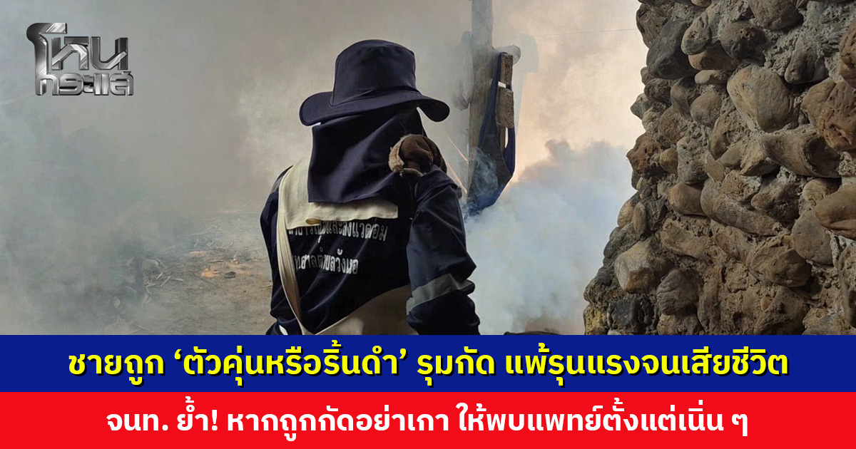 ชายถูก ‘ตัวคุ่นหรือริ้นดำ’ รุมกัด แพ้รุนแรงจนเสียชีวิต จนท. ย้ำ! หากถูกกัดอย่าเกา ให้พบแพทย์ตั้งแต่เนิ่น ๆ