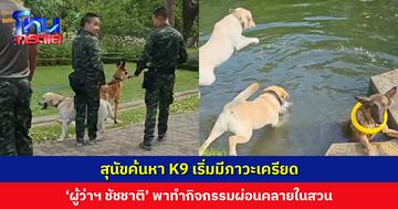 ‘ผู้ว่าฯ ชัชชาติ’ พาน้องหมา K9 ทำกิจกรรมผ่อนคลายในสวน หลังร่วมภารกิจค้นหาผู้สูญหายตึก สตง.