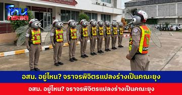อสม. อยู่ไหน? จราจรพิจิตรแปลงร่างเป็นคณะยุง ชาวเน็ตแซว ตำรวจบ้านเราเป็นอะไรกันหมด