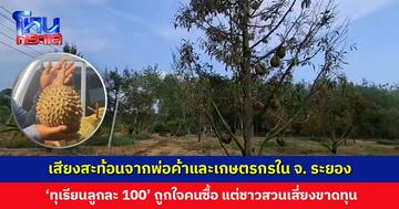 เสียงสะท้อนจากพ่อค้าและเกษตรกรใน จ. ระยอง ‘ทุเรียนลูกละ 100’ ลูกค้าชอบ พ่อค้าแม่ค้าขายง่าย แต่อาจกระทบชาวสวน