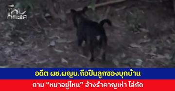 เจ้าของบ้านผวา! อดีตผู้ช่วยผู้ใหญ่บ้านถือปืนลูกซองบุกถาม "หมาอยู่ไหน" อ้างรำคาญเห่า ไล่กัด