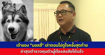 เจ้าของ "มอลลี่" สุดเศร้า เล่าตอนดูใจครั้งสุดท้าย วอนคนร้ายมอบตัว ด้านตำรวจรวบผู้ต้องสงสัยเค้นสอบ