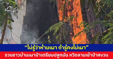 รวบชาวบ้านเผาป่า เตรียมปลูกมัน หวิดลามเข้าป่าสงวน อ้างไม่รู้ว่าห้ามเผา