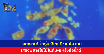 ภัยเงียบ! วัยรุ่น Gen Z กินปลาดิบ เสี่ยงพยาธิใบไม้ในตับ-มะเร็งท่อน้ำดี